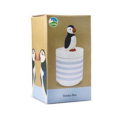 Ceramic Trinket Box - Puffin