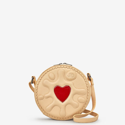 Yoshi Jammie Dodger Biscuit Leather Across Body Bag