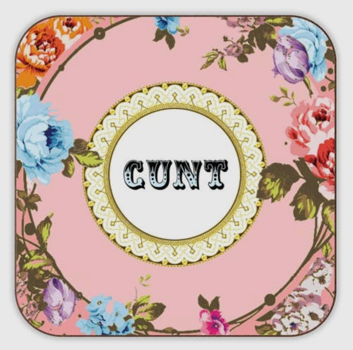 Cork Coaster - See You Next Tuesday - Pink By Wallace Elizabeth
