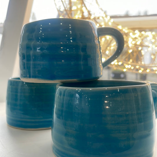 Handthrown Stoneware, Glazed Mug - Coast