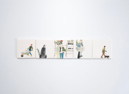 Helen Beard Bone-China Tile/Coaster