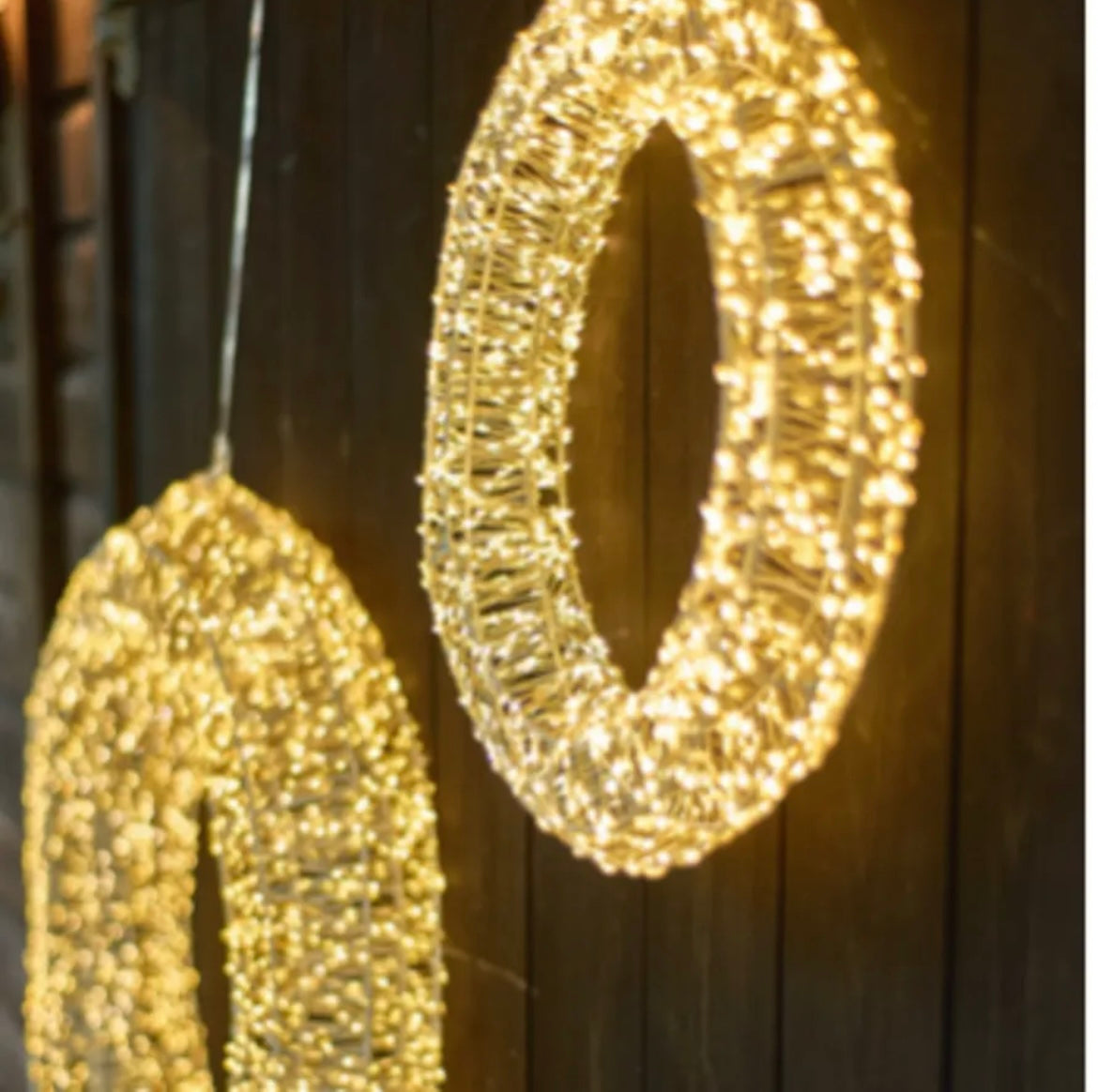 Silver Galaxy LED Wreath 50 CM