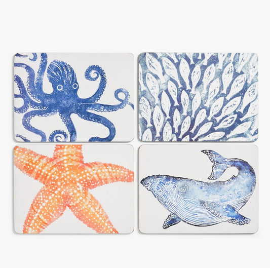 Creatures Set of 4 Placemats