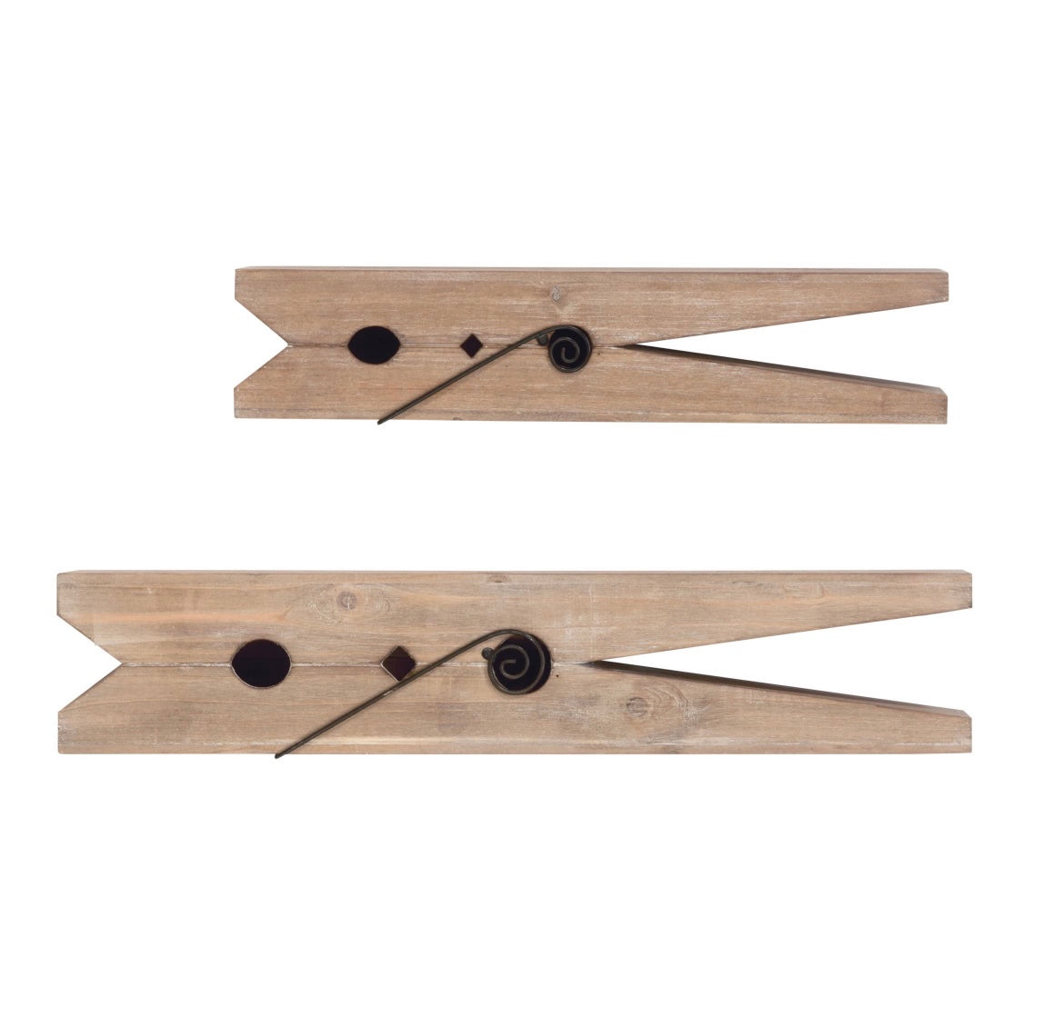 Wooden Peg Shelf - Large