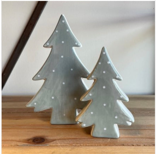 Ceramic Polka Dot Tree Ornament