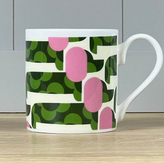 Orla Kiely - Dog Show Pink/Green Mug