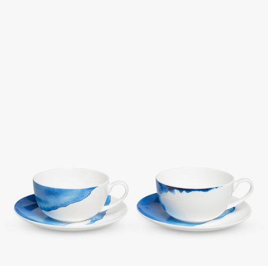 Rick Stein Coves of Cornwall - Set Of 2 Cappuccino Cups