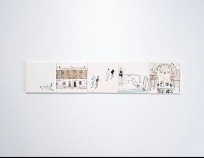 Helen Beard Bone-China Tile/Coaster