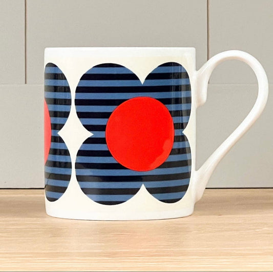 Orla Kiely - Striped Blue Flower Mug