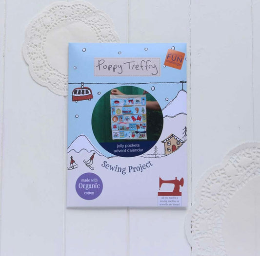 Poppy Treffry Jolly Pockets Advent Calendar Sewing Kit