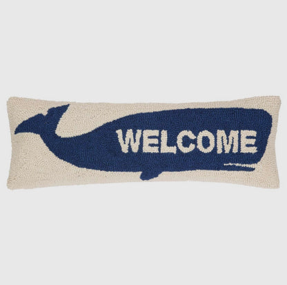 Welcome Whale Hook Cushion