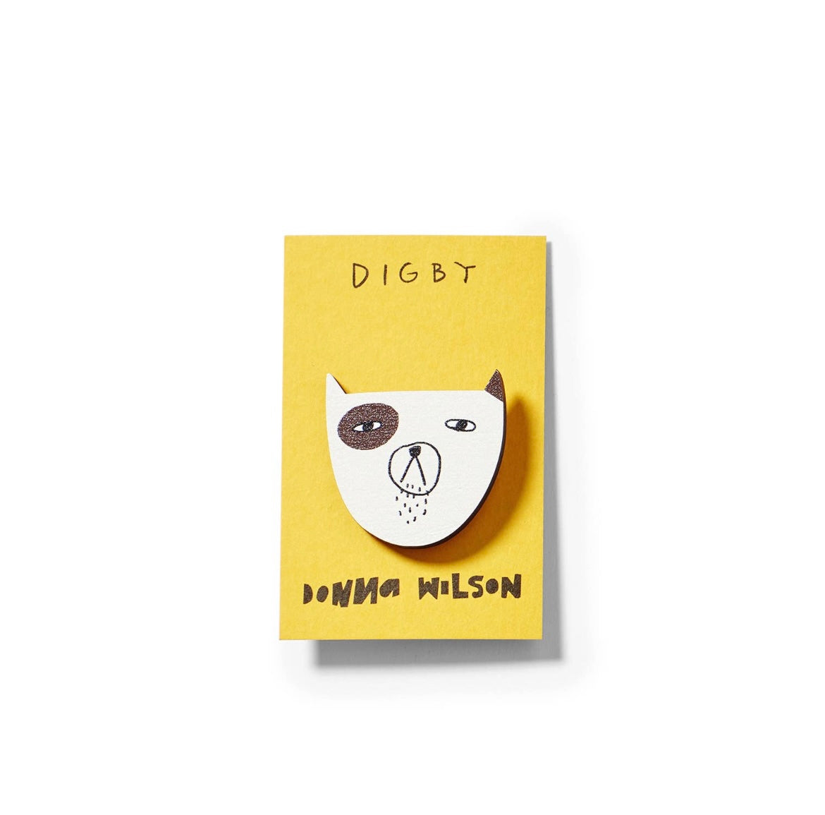 Donna Wilson - Wooden Pin Badge - Digby