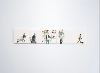 Helen Beard Bone-China Tile/Coaster