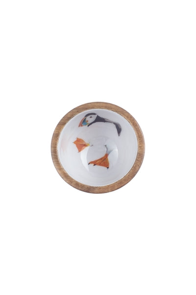 Shoeless Joe Mango Wood  Nut Bowl - Puffin 10 Cm