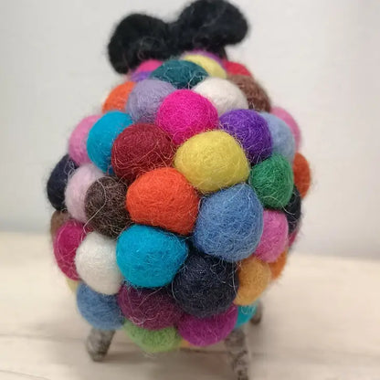 Handmade Felt Ball Sheep